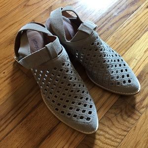 Jeffrey Campbell perforated suede booties size 7.5